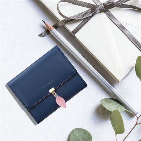 RFID Wallets for Women, 9.8-Indigo Blue - Picture 7 of 7